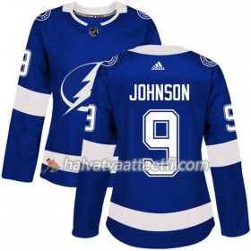 Naisten NHL Tampa Bay Lightning Pelipaita Tyler Johnson 9 Adidas 2017-2018 Sininen Authentic